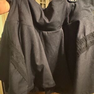 EUC FREE MOVEMENT BY FREE PEOPLE Black Skirt with Lace Detail